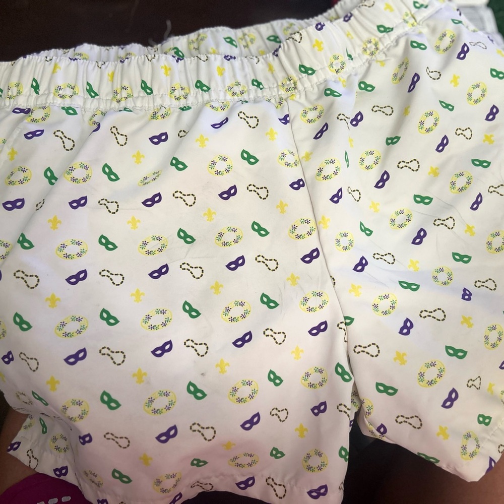 MARDI GRAS attire Magellan Outdoors Athletic Shorts.